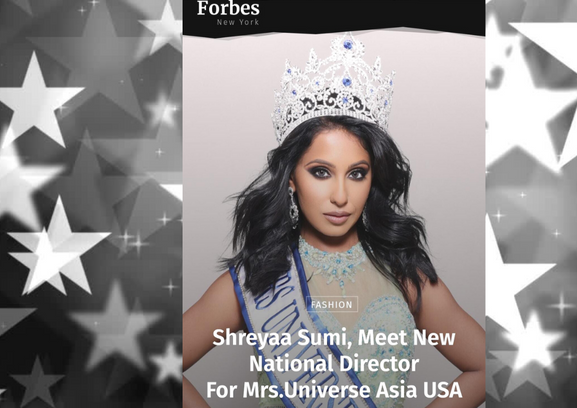 Shreyaa Sumi Mrs Universe Asia USA 2023 achieved an impact on the Global platform at Mrs. Universe 2023
