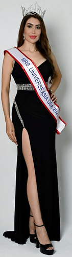 Shreyaa Sumi serves as the Franchise Owner and National Director of the Mrs. Universe Asia USA pageant